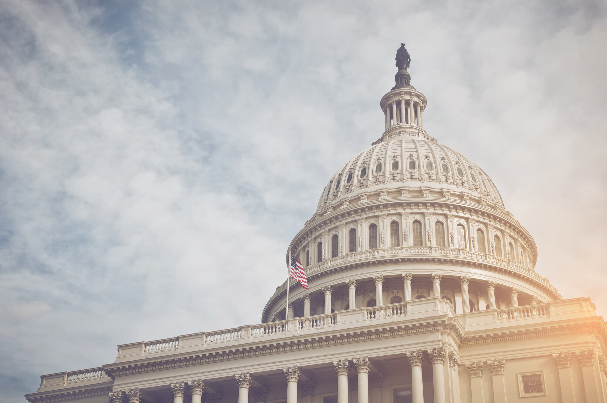 Capitol,Hill,Building,In,Washington,Dc,With,Vintage,Filter
